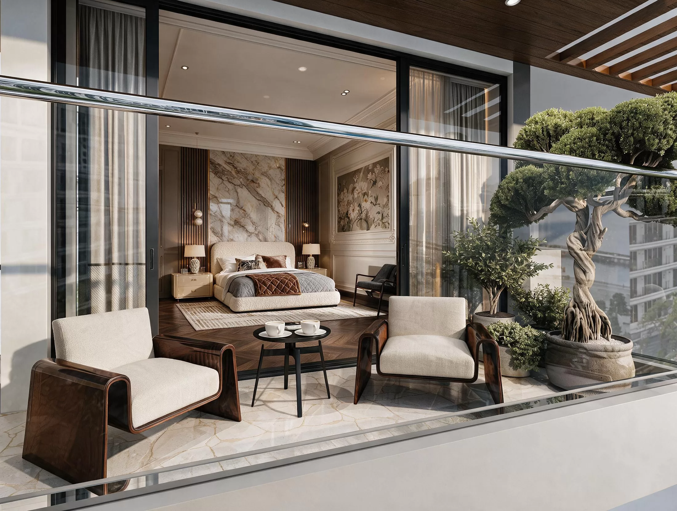 Terrasse privée de BMT Residence